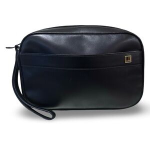 Dunhill Black Leather/Suede Clutch Bag Excellent condition